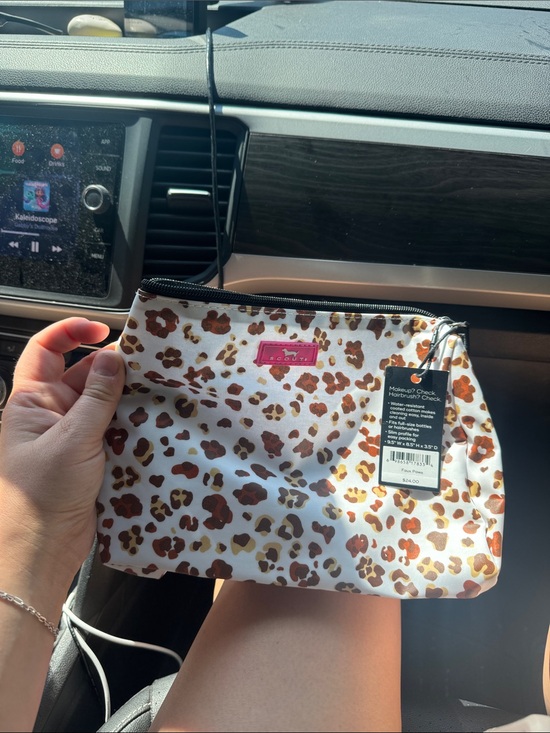 Scout Handbags - Scout Leopard Cosmetic Pouch - Brown & White